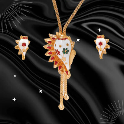 Tie Chain with earrings