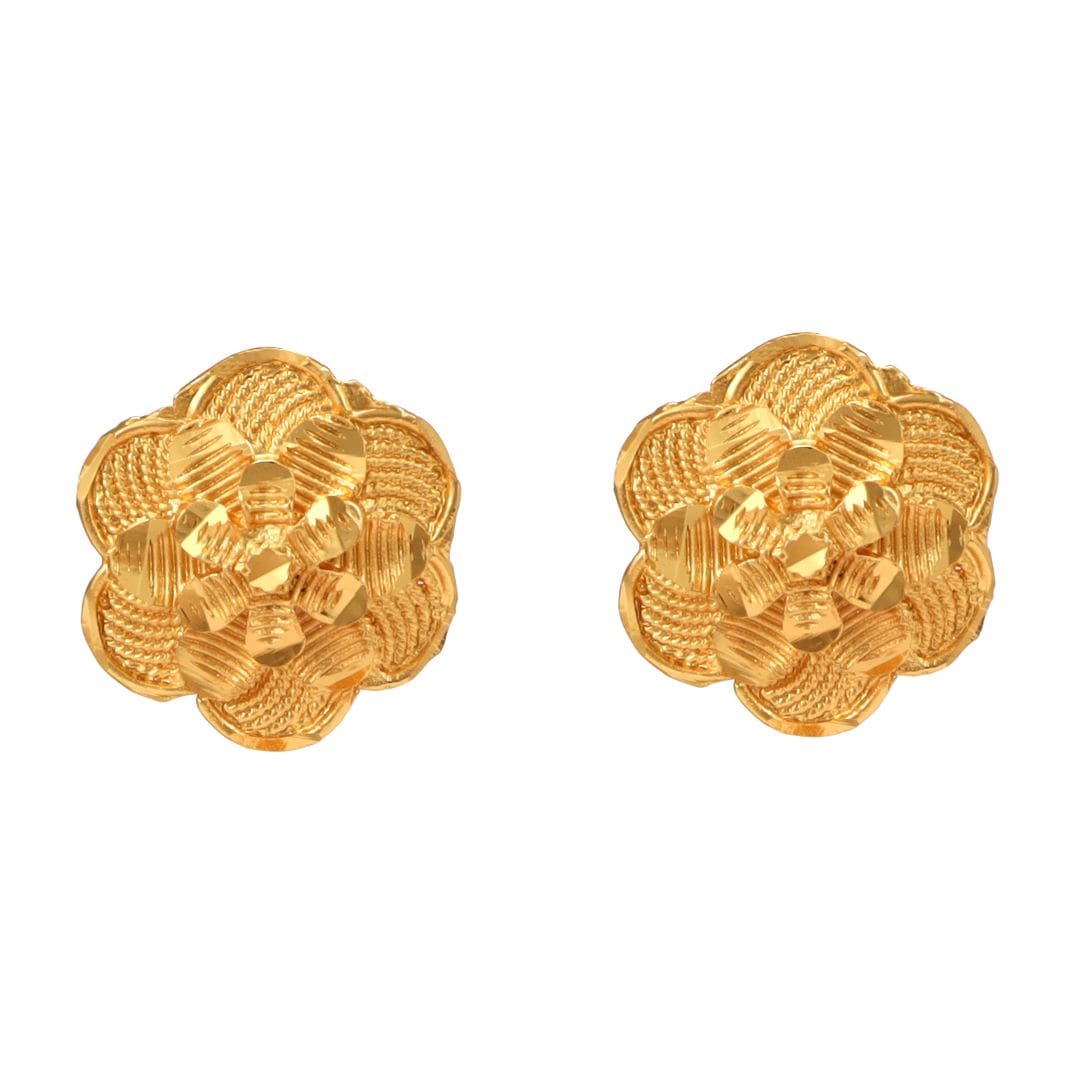 Salankara Creation Flower Locket Tie Chain with Earrings Pair