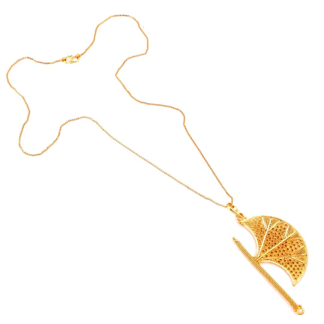 Salankara Creation's Haath Pankha design pendant with earrings set