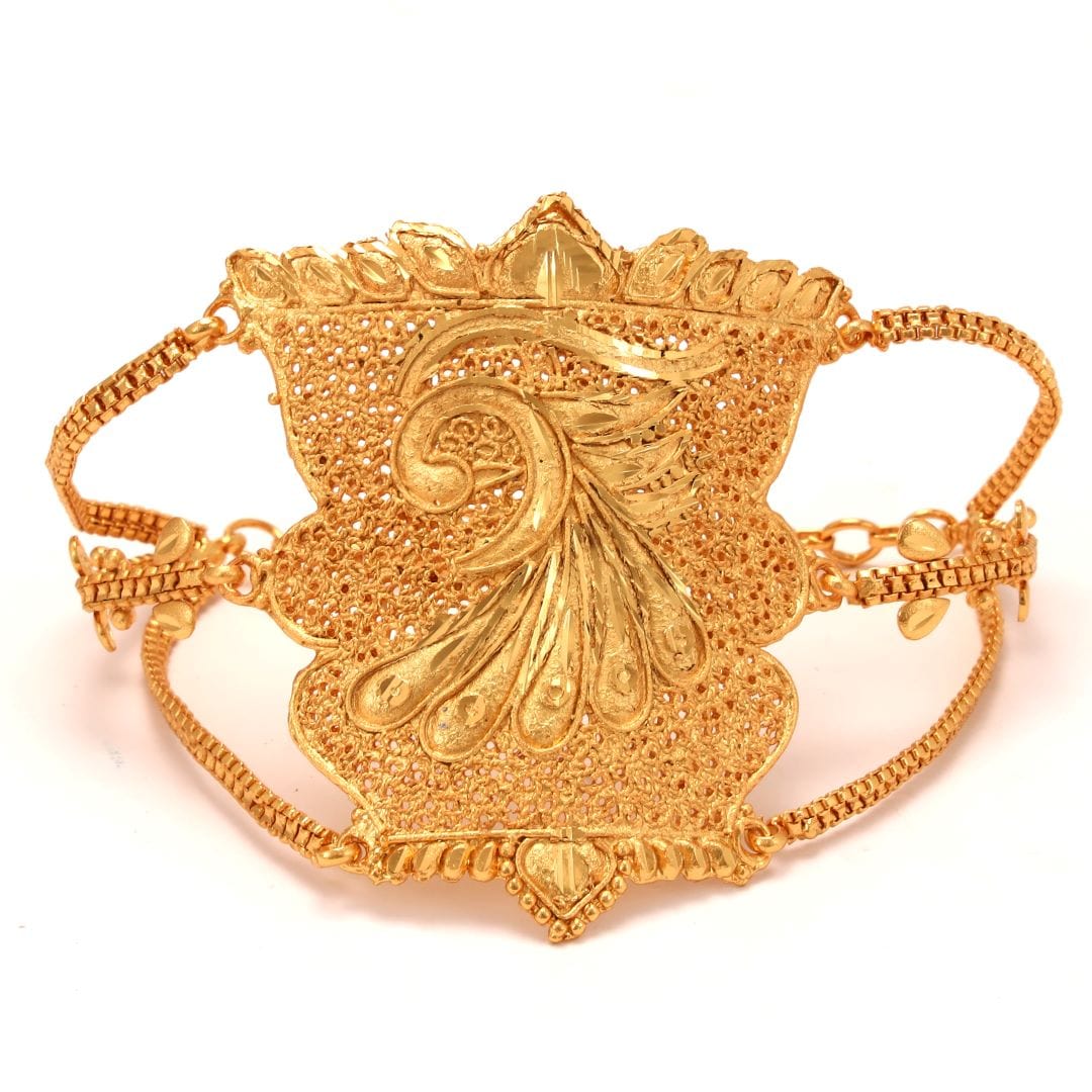 Salankara Creation Handcrafted Peacock Wing Mantasa/Bracelet