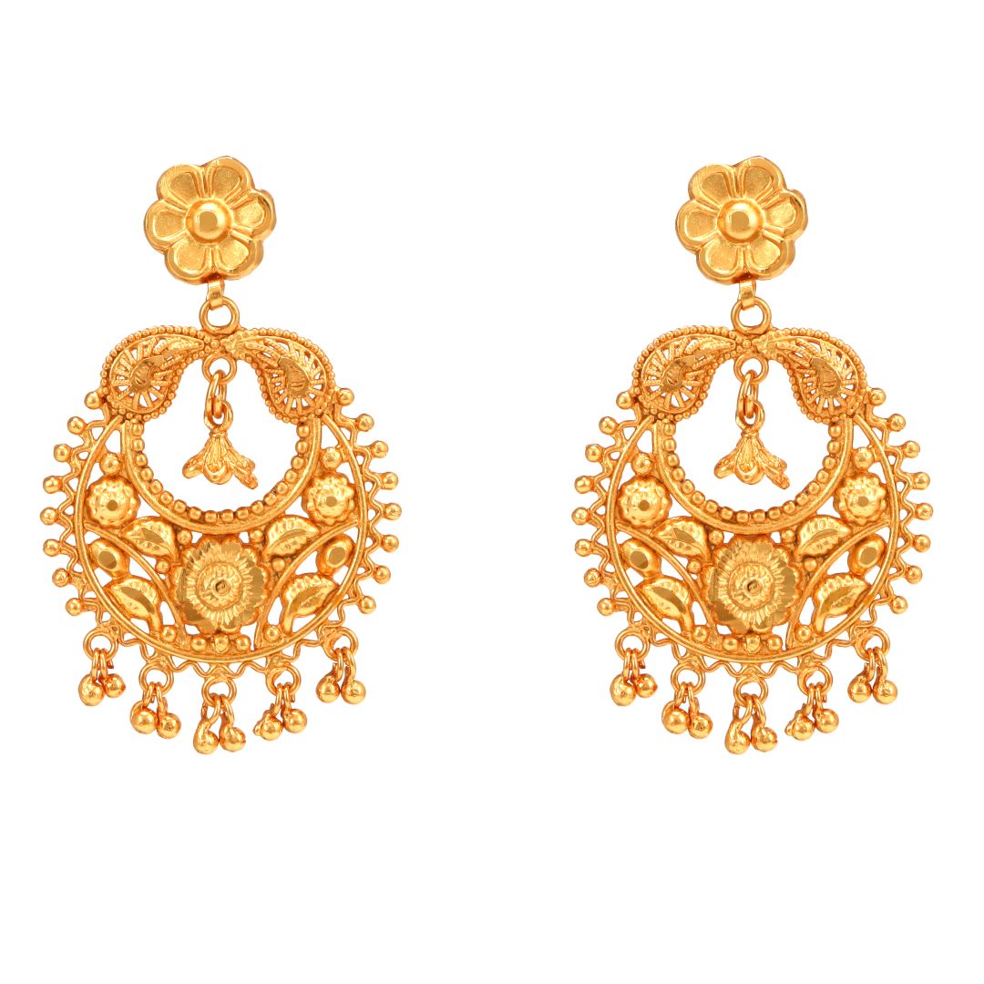 Kanbala on sale gold earrings