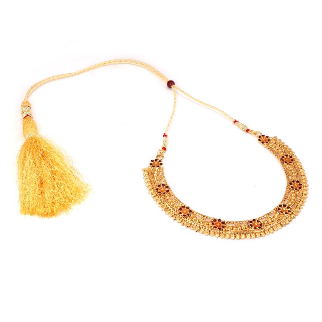 Salankara Creation Minakari Necklace with Earrings Pair