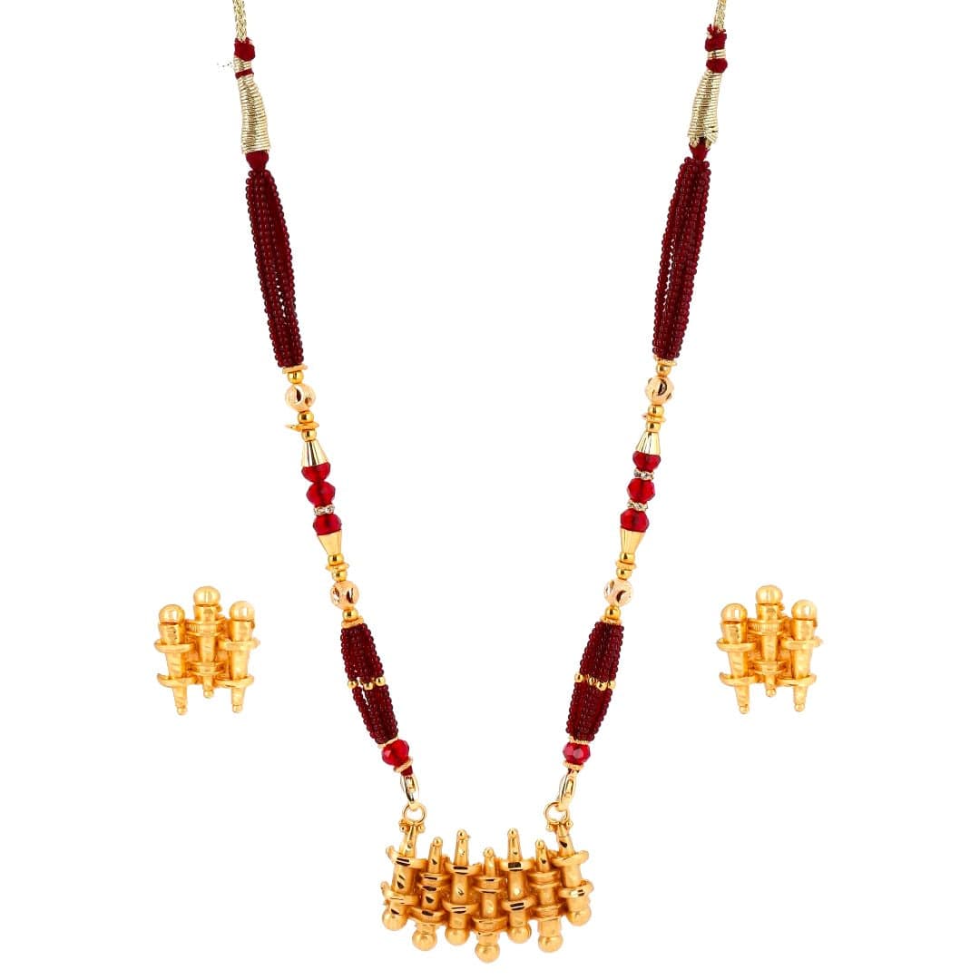 Salankara Creation Unique Studio Collection Pendant with Earring