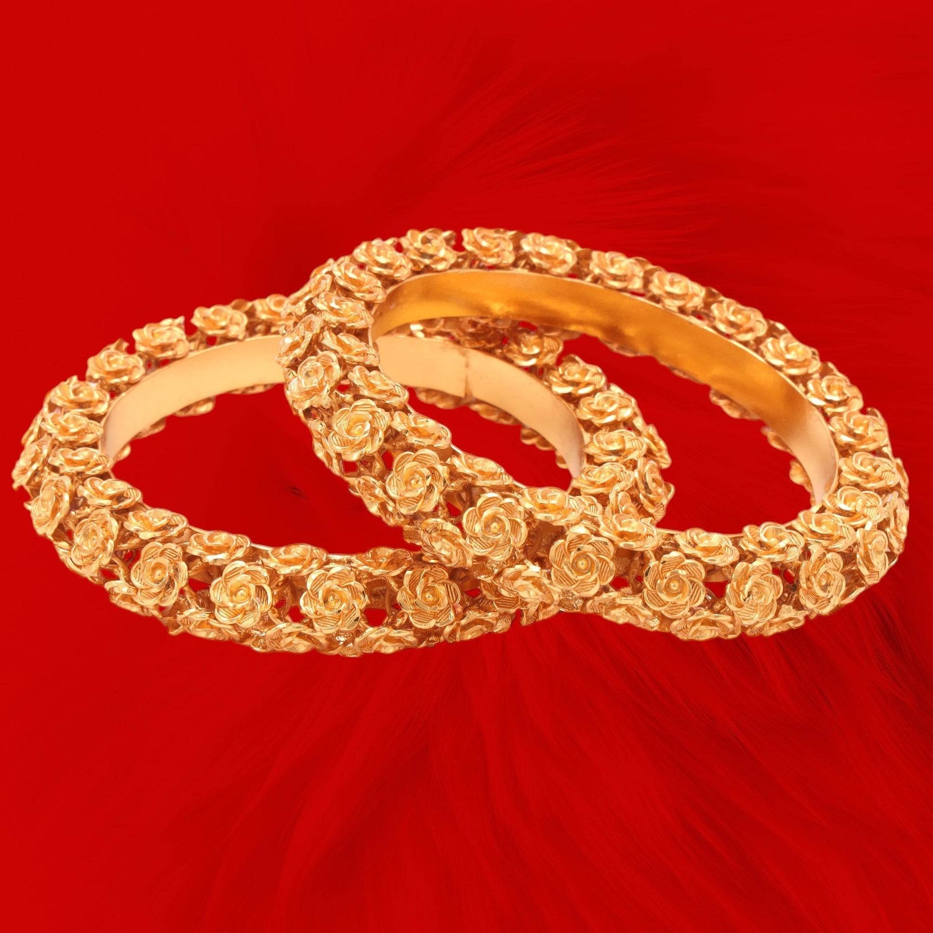 Designer New Rose/Golap Phool Bala/Bangle: A Timeless Elegance by Salaankara Creations