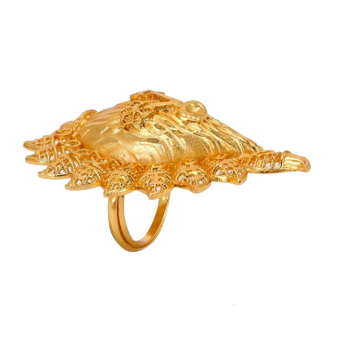 Salankara Creation Sankha Top Finger Ring: A Symbol of Elegance and Tradition