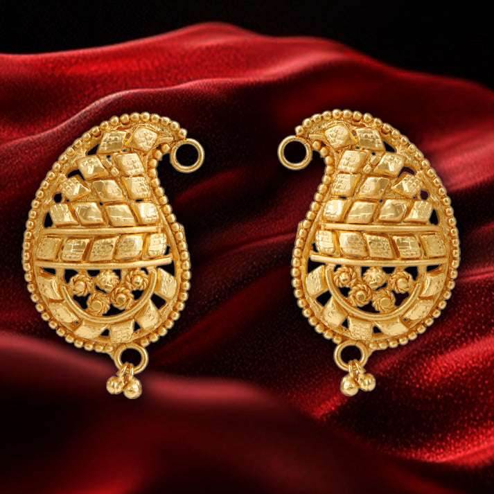 Salankara Creation Designer Long Tie Chain with Earrings Pair - Salankara Creation