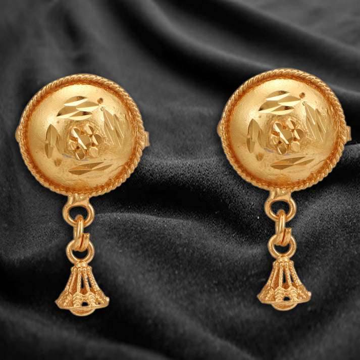 Salankara Creation Gold-plated Mangalsutra Pendant with Earrings Pair - Salankara Creation