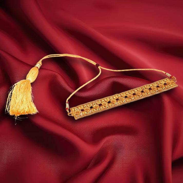 Salankara Creation Ball Drop Minakari Choker with Earrings Pair - Salankara Creation