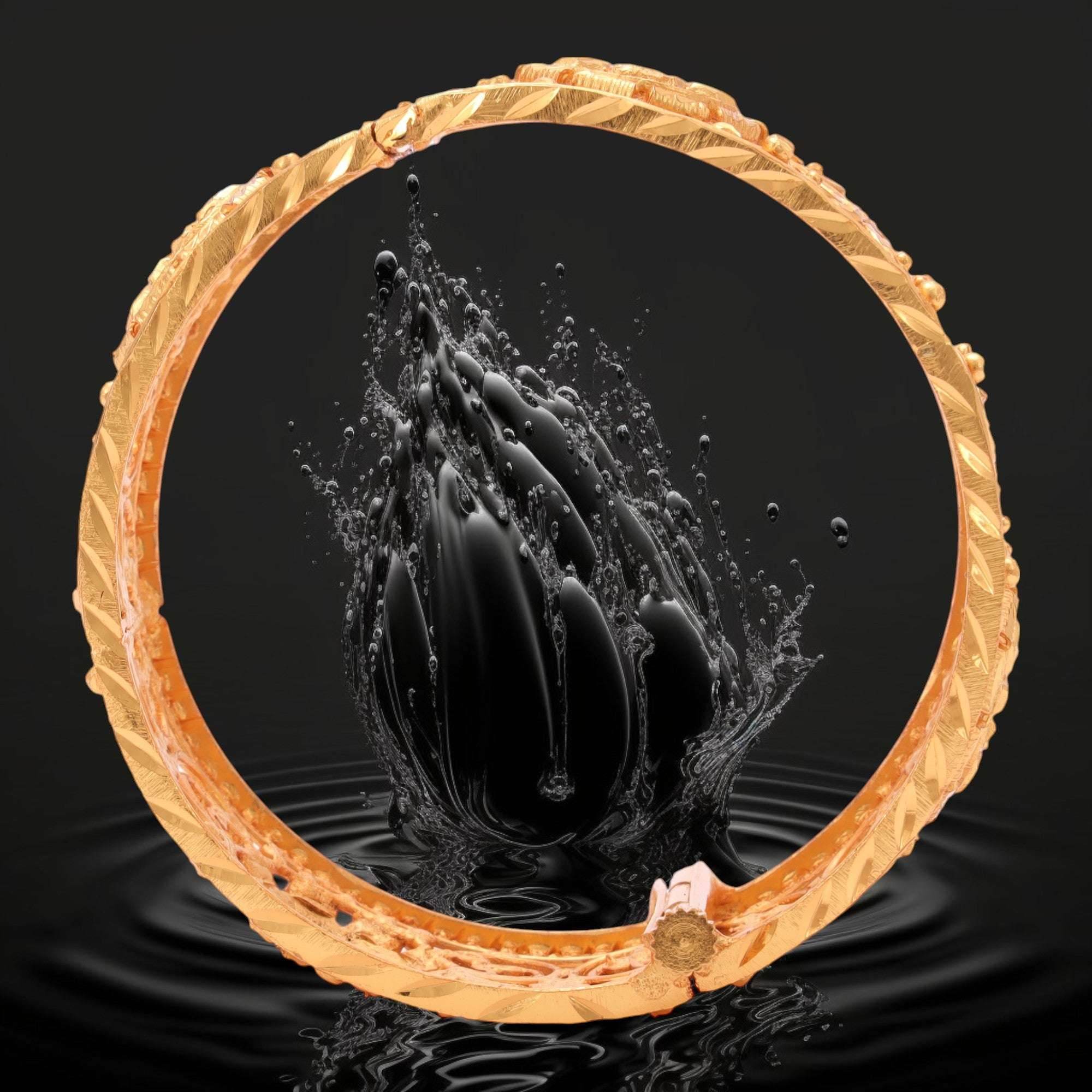 Khilan(screw) fitted designer chur - Salankara Creation