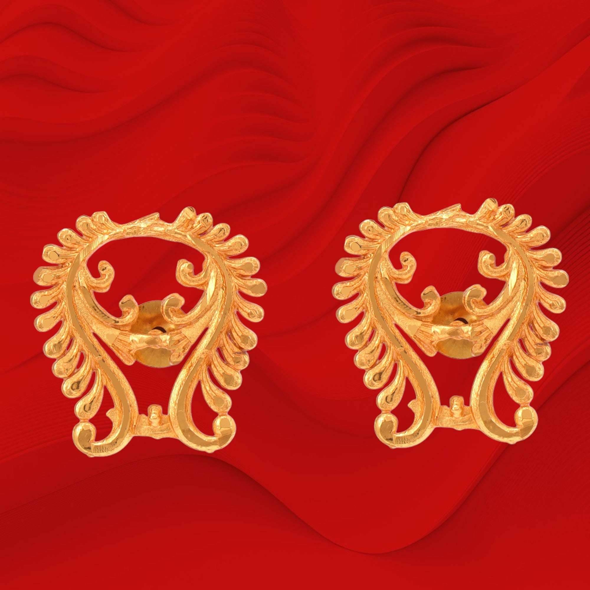 Designer Tie chain with ear ring pair - Salankara Creation