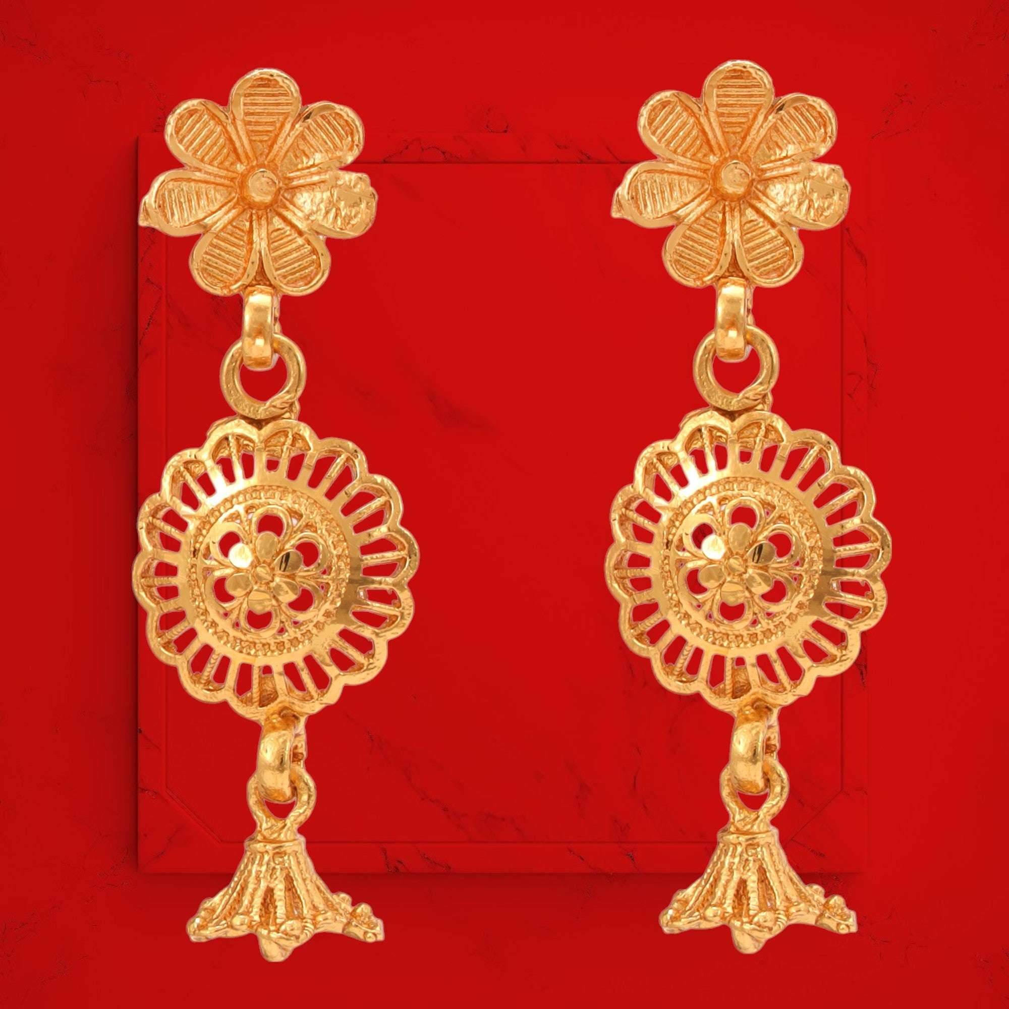 Minakari peacock choker with Ear ring pair - Salankara Creation