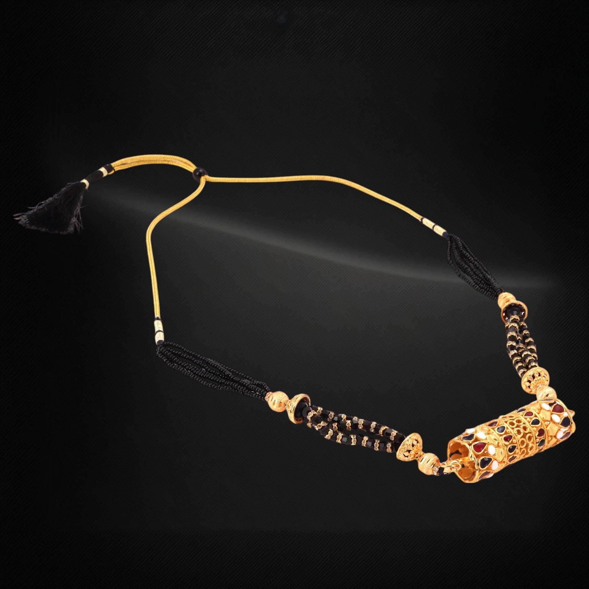 Minakari Designer pendant with Ear ring pair - Salankara Creation