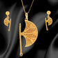 Salankara Creation's Haath Pankha design pendant with earrings set