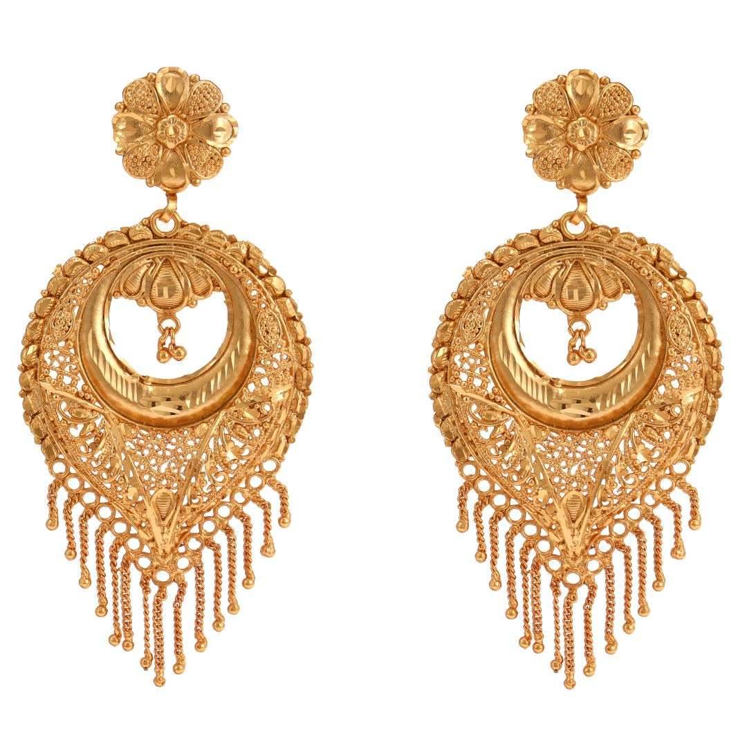 Salankara Creation Designer Kanbala/Chandwali Earrings Pair - Size - Extra Large - Salankara Creation