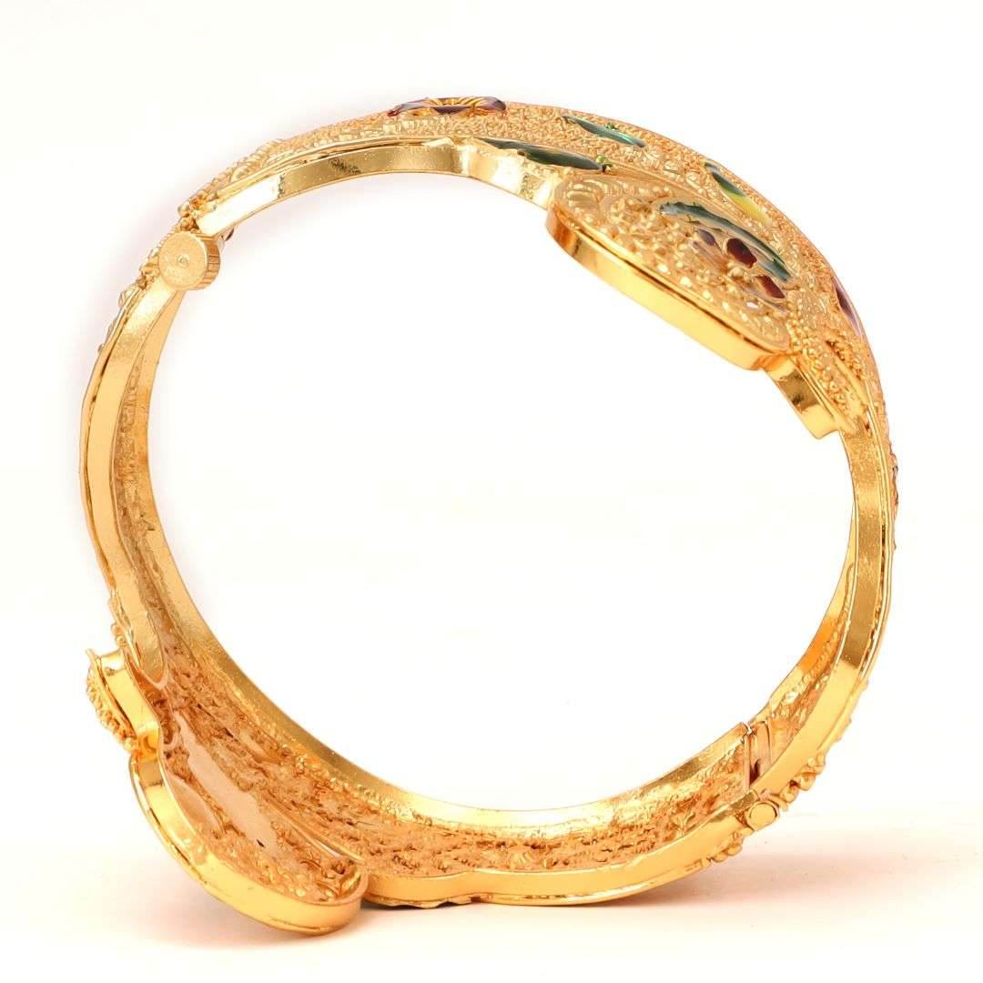 Salankara Creation Designer Minakari Khilan Fitted Adjustable Chur - Salankara Creation