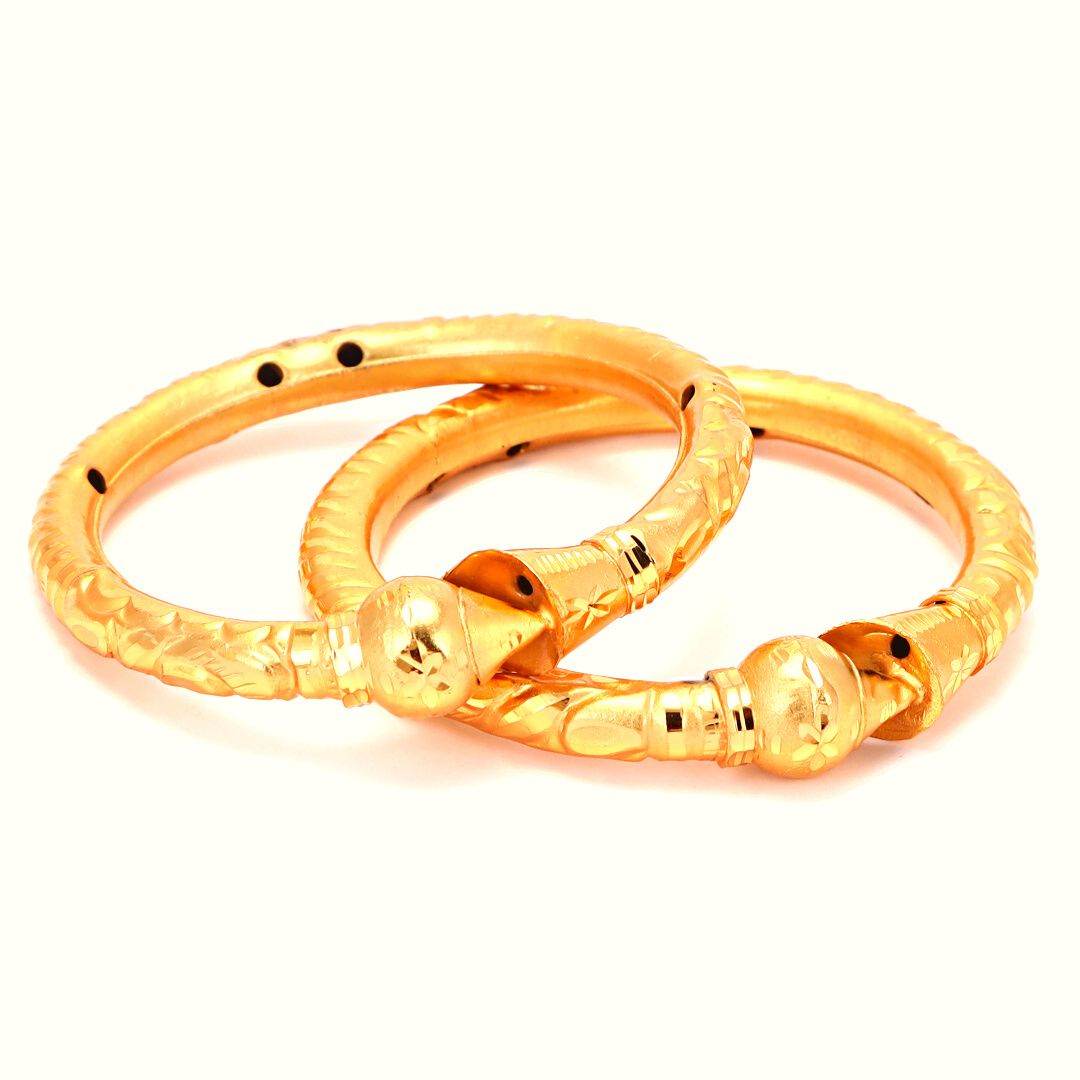 Salankara Creation Designer Slim Kalka setting Bangles / Bala Pair - Salankara Creation