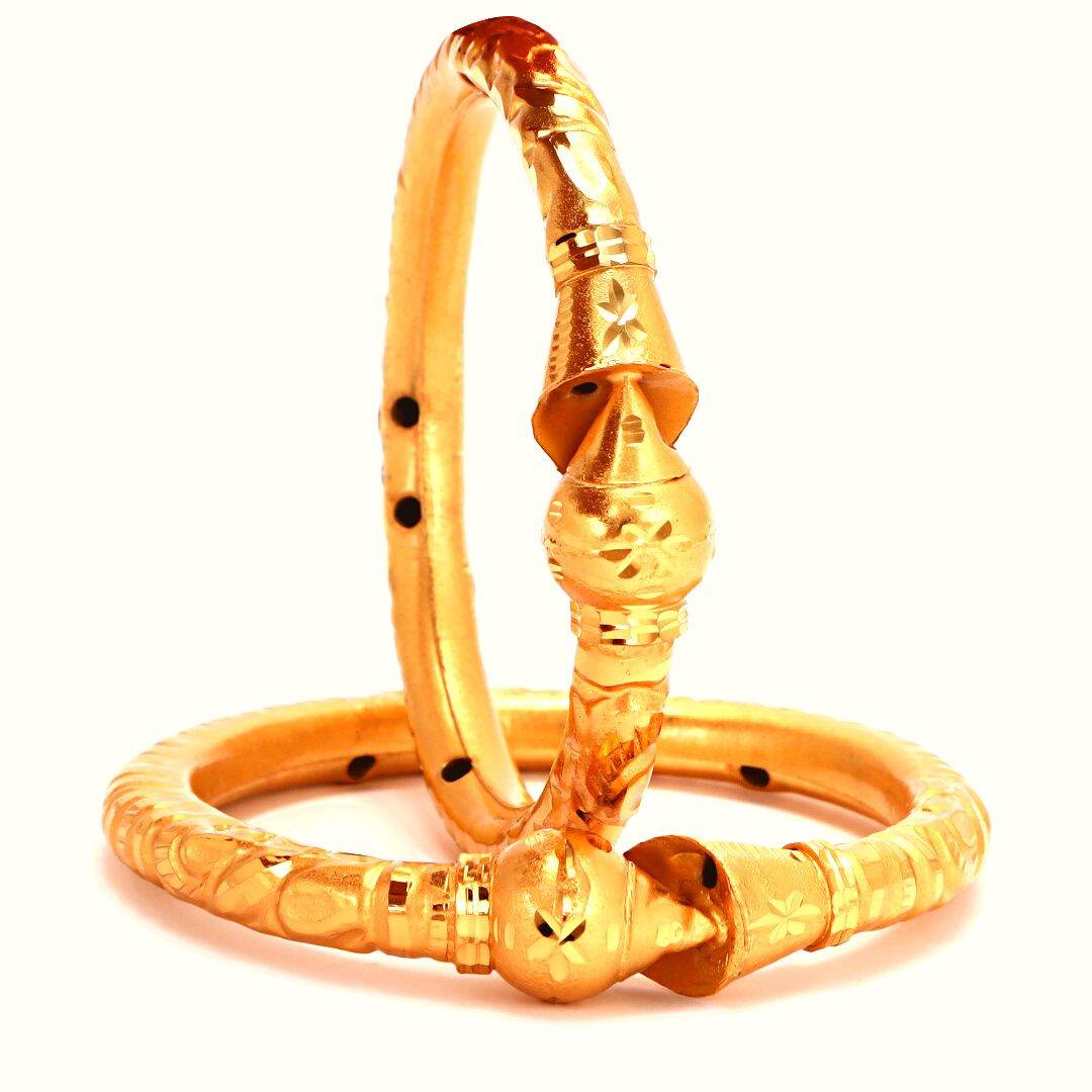 Salankara Creation Designer Slim Kalka setting Bangles / Bala Pair - Salankara Creation