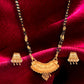 Salankara Creation Half moon Mangalsutra Pendant with Earrings Set