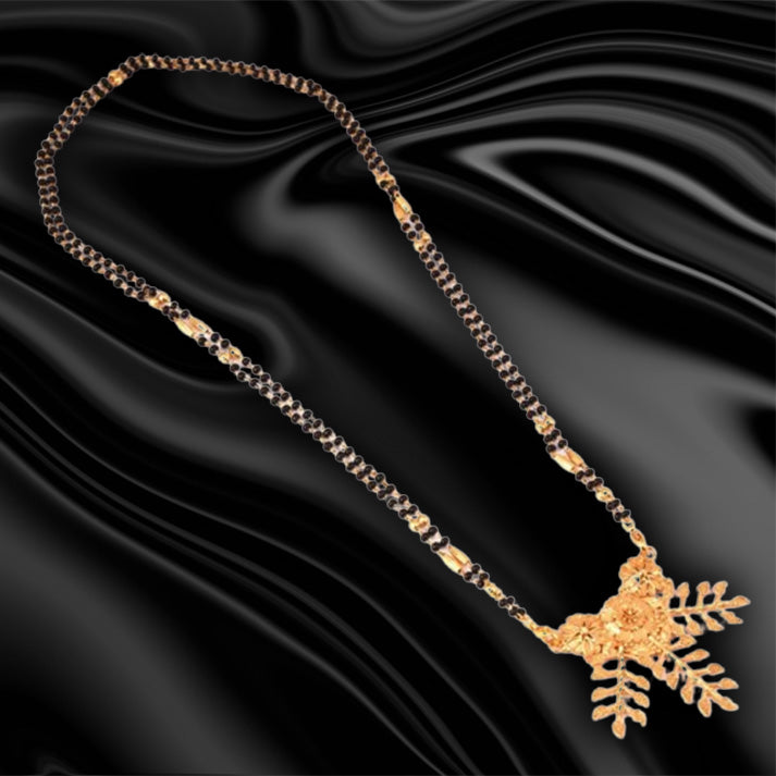 Salankara Creation Mangalsutra pendant and earrings set - Salankara Creation