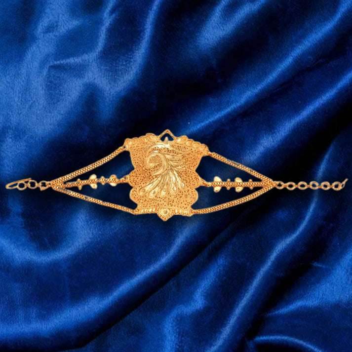 Salankara Creation Handcrafted Peacock Wing Mantasa/Bracelet - Salankara Creation