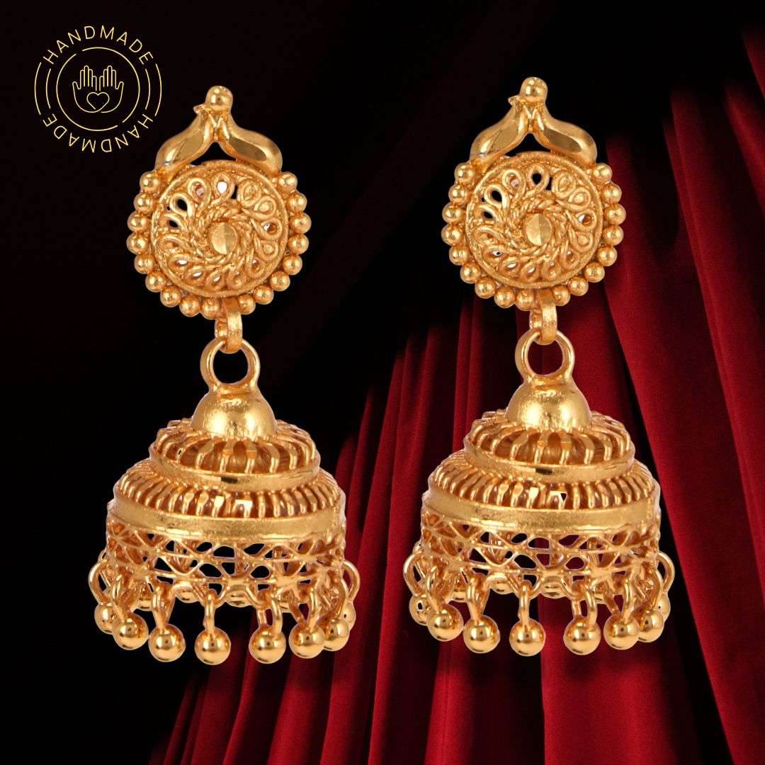 Salankara Creation Handmade Dazzling Jhumka Pair - Salankara Creation