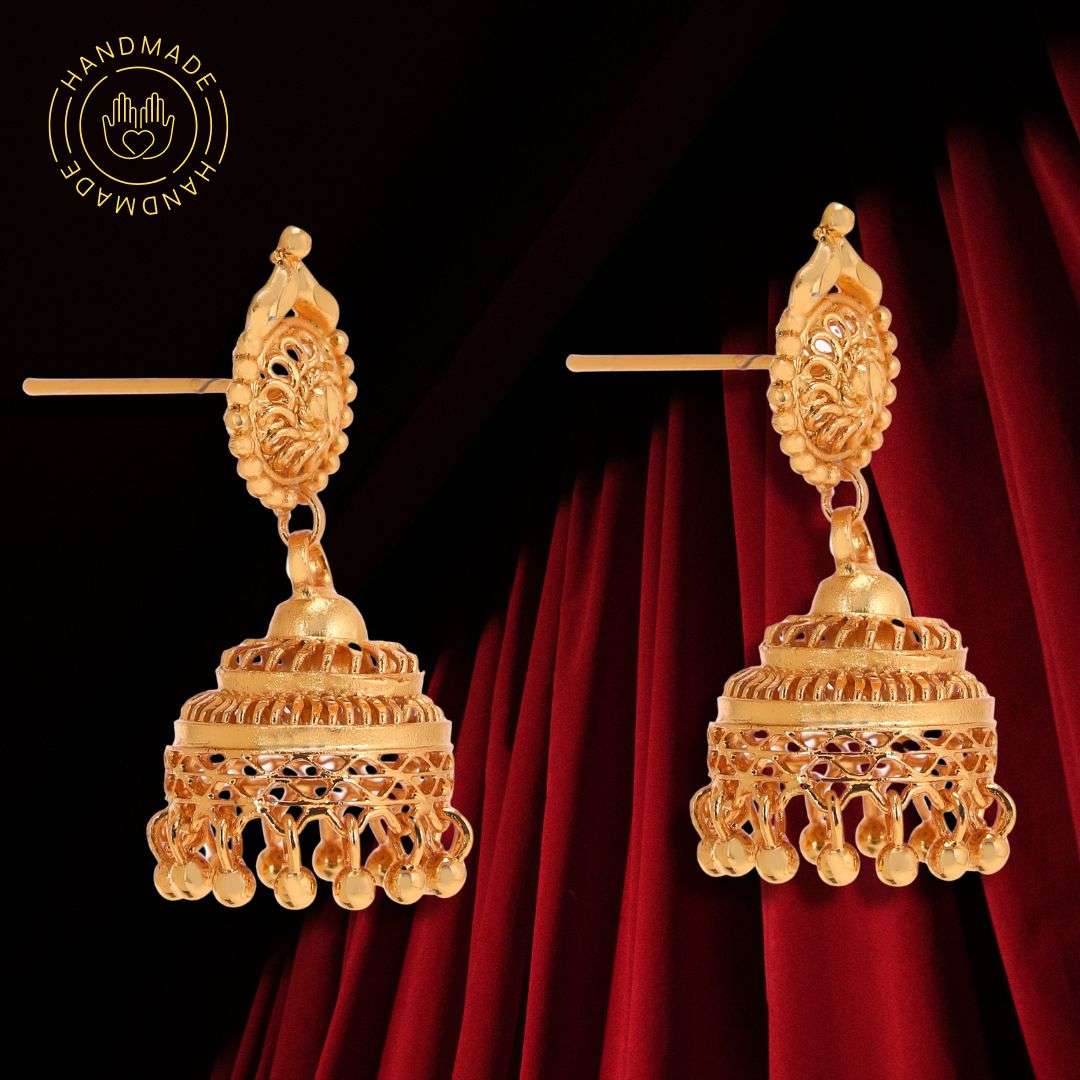Salankara Creation Handmade Dazzling Jhumka Pair - Salankara Creation
