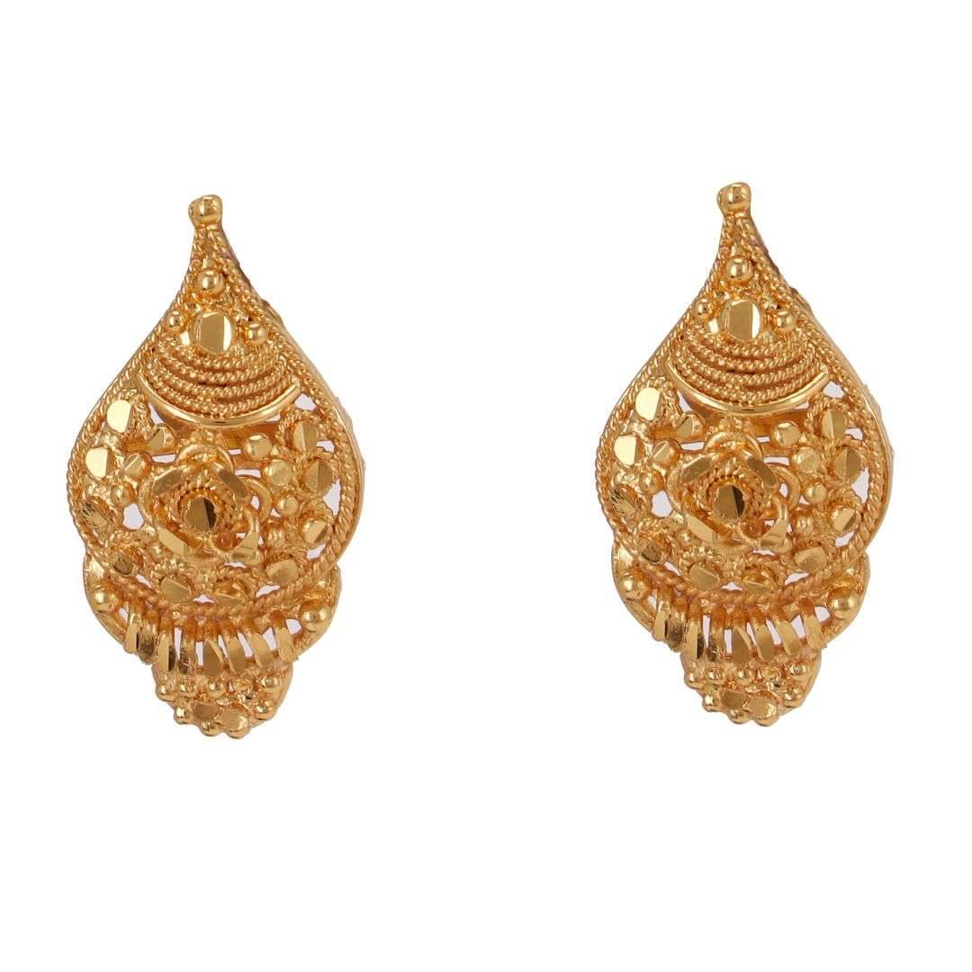 Salankara Creation Handmade Sankha-cutting Pendant with Earrings Set - Salankara Creation