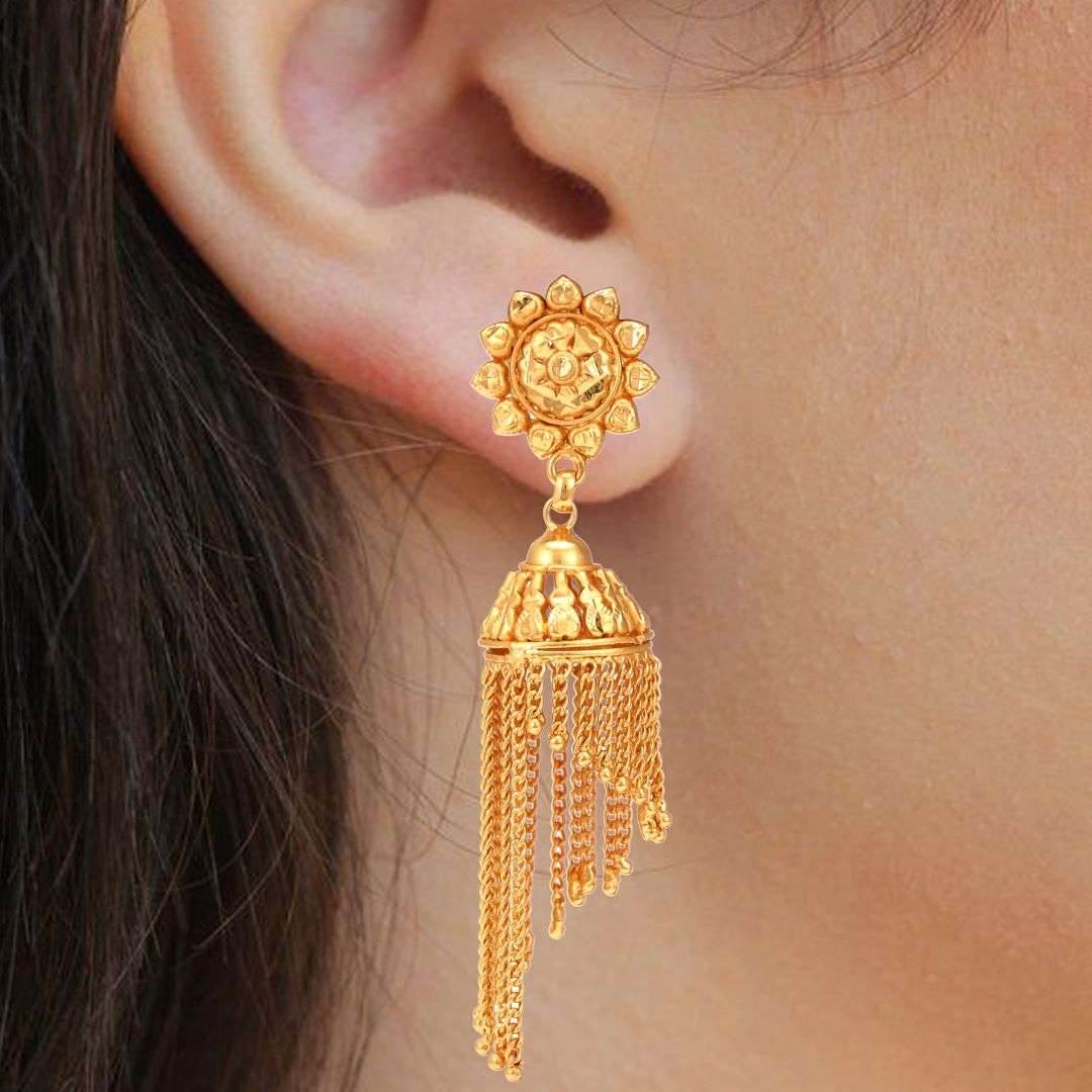 Salankara Creation Jhalor Setting Jhumka Pair - Salankara Creation