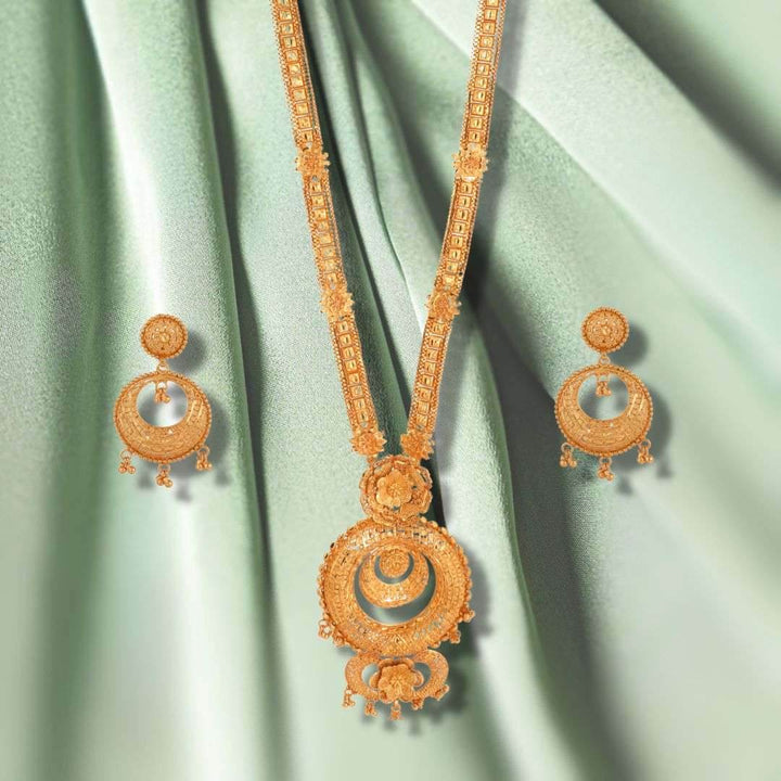 Salankara Creation Bell Set-Sita Har/ Rani Har with Earrings Set - Salankara Creation