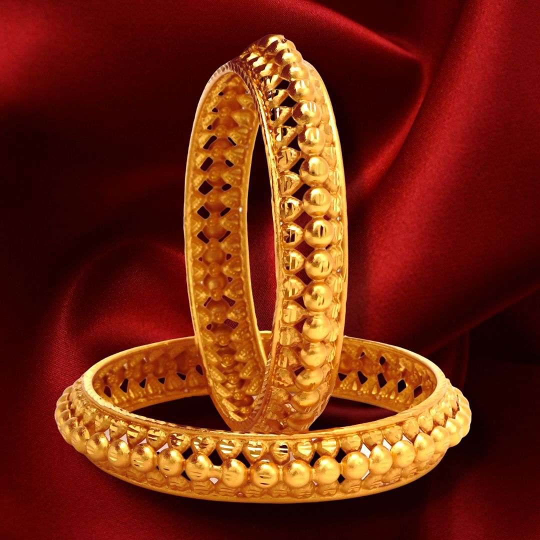 Salankara Creation Designer Beads Fitted Churi /Bangle Pair - Salankara Creation
