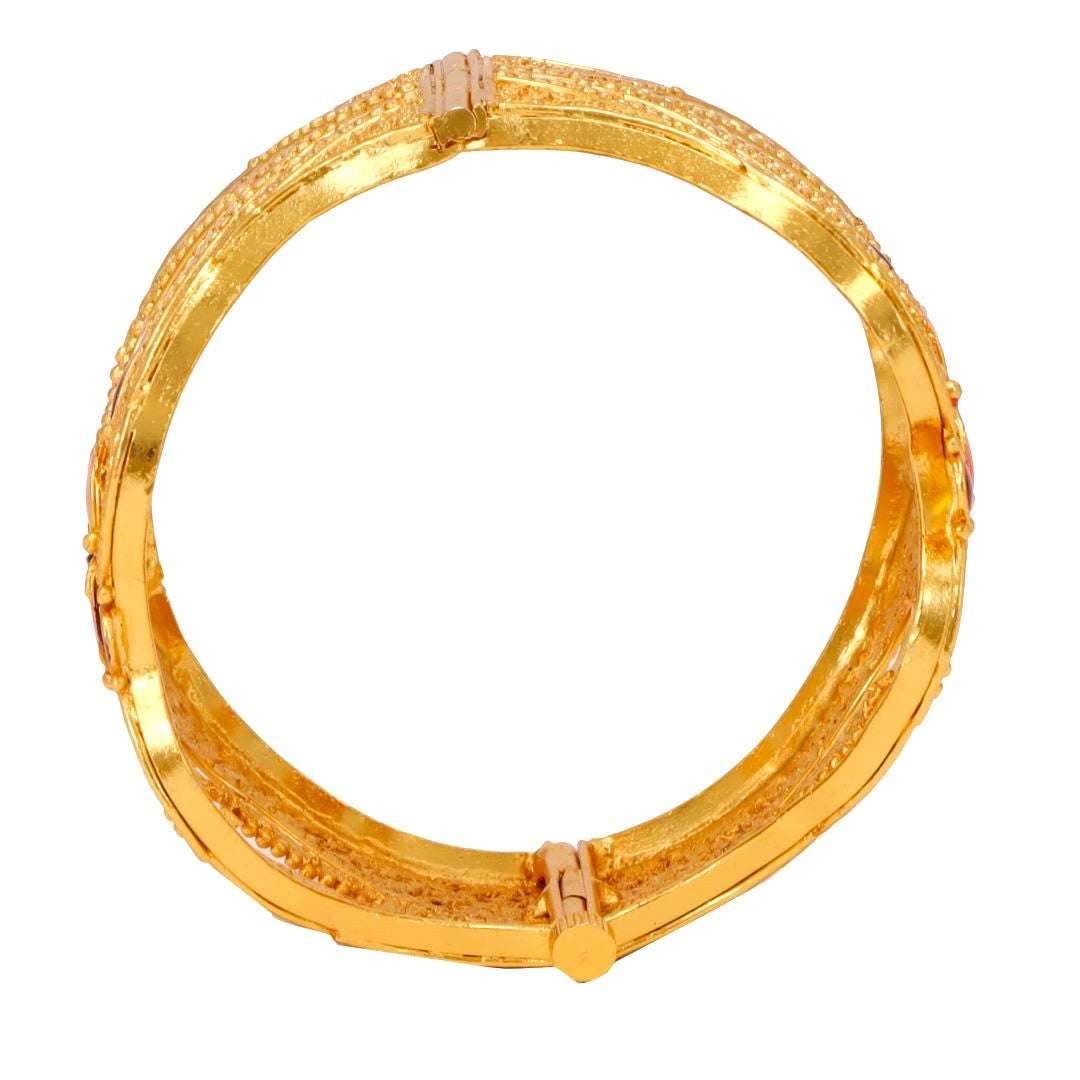 Salankara Creation Minakari Adjustable Khilan (Screw fitted) Chur / Bangle - Salankara Creation