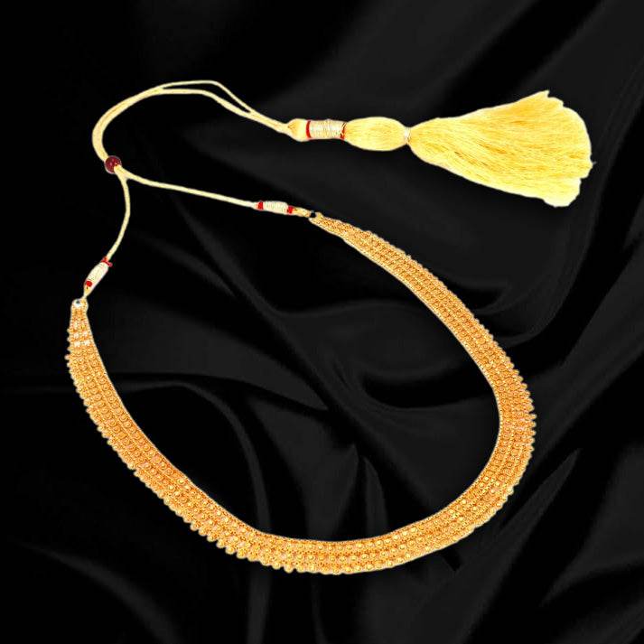 Salankara Creation Short Length U Shape Mala Har with Earrings Pair - Salankara Creation