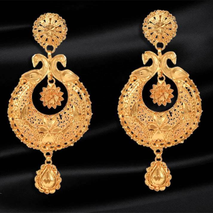 Salankara Creation Round Shape Kanbala/ Chandwali Earrings Pair - Large Size - Salankara Creation