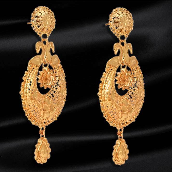 Salankara Creation Round Shape Kanbala/ Chandwali Earrings Pair - Large Size - Salankara Creation
