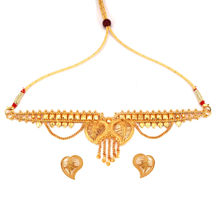 Salankara Creation Designer Jal Choker with Earrings Pair