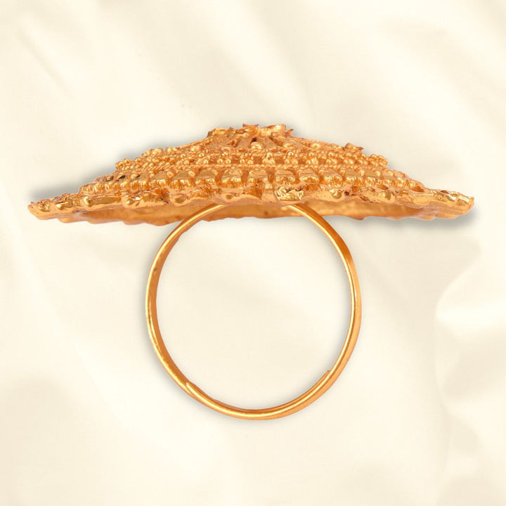 Salankara Creation Big Designer Circle Top Finger Ring - Salankara Creation