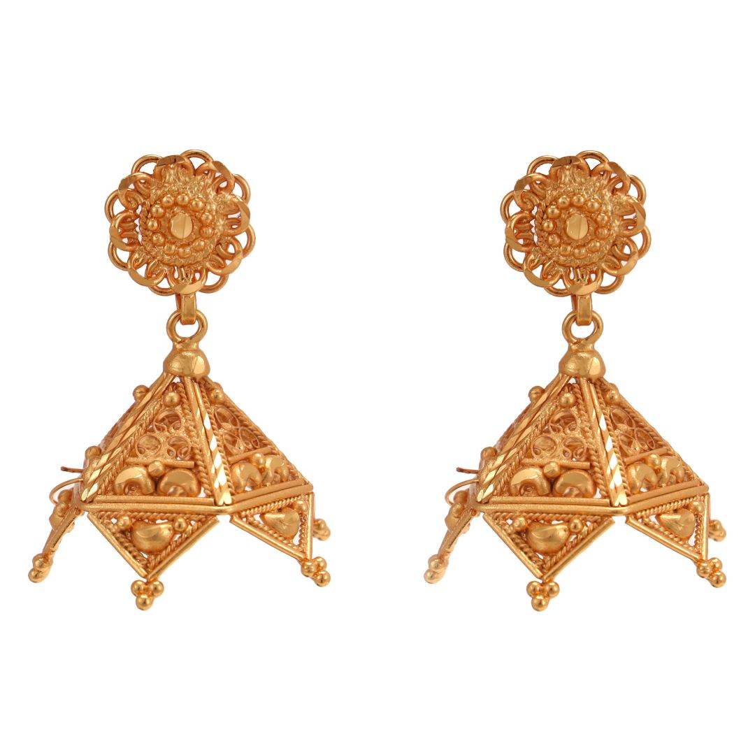 Salankara Creation Designer Handcrafted Jhumko Pair - Salankara Creation