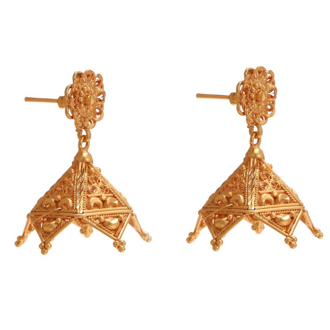 Salankara Creation Designer Handcrafted Jhumko Pair - Salankara Creation