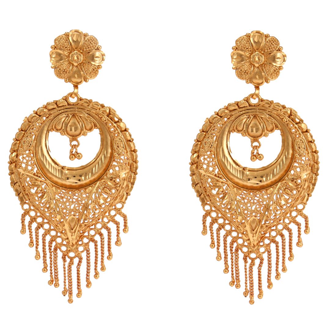 Salankara Creation Designer Kanbala/Chandwali Earrings Pair - Size - Extra Large