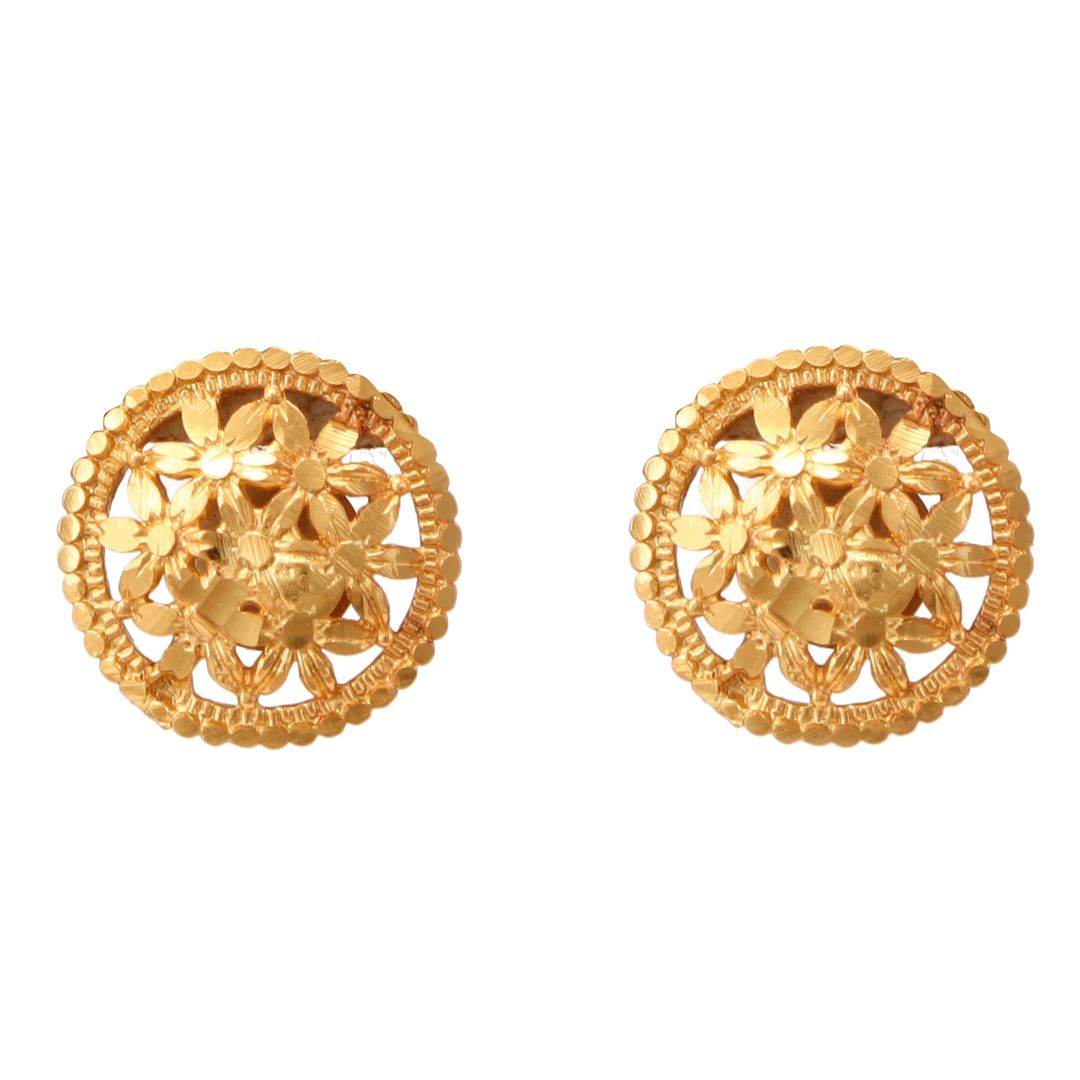 Salankara Creation Designer Round Locket with small Earrings Pair - Salankara Creation