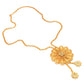 Salankara Creation Flower Locket Tie Chain with Earrings Pair