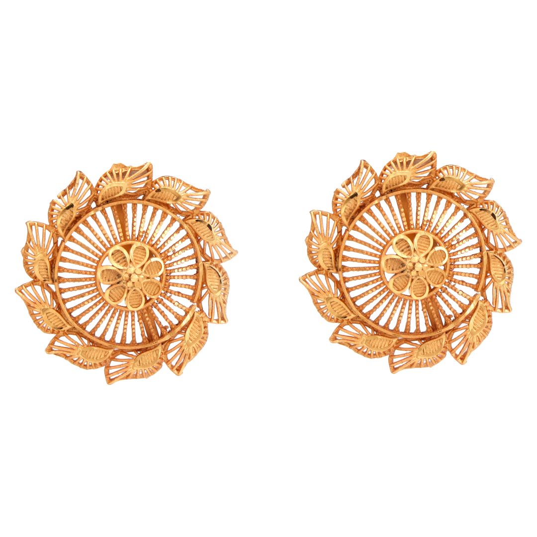 Salankara Creation Flower Tops/Pasa Pair/Earrings Pair - Medium Size