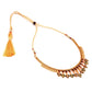 Salankara Creation Green Heart Agni Minakari Necklace with Matching Earrings