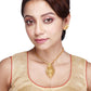 Salankara Creation Handmade Sankha-cutting Pendant with Earrings Set