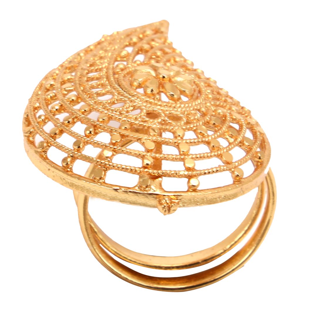 Salankara Creation Jal Cutting Sankha Finger Ring