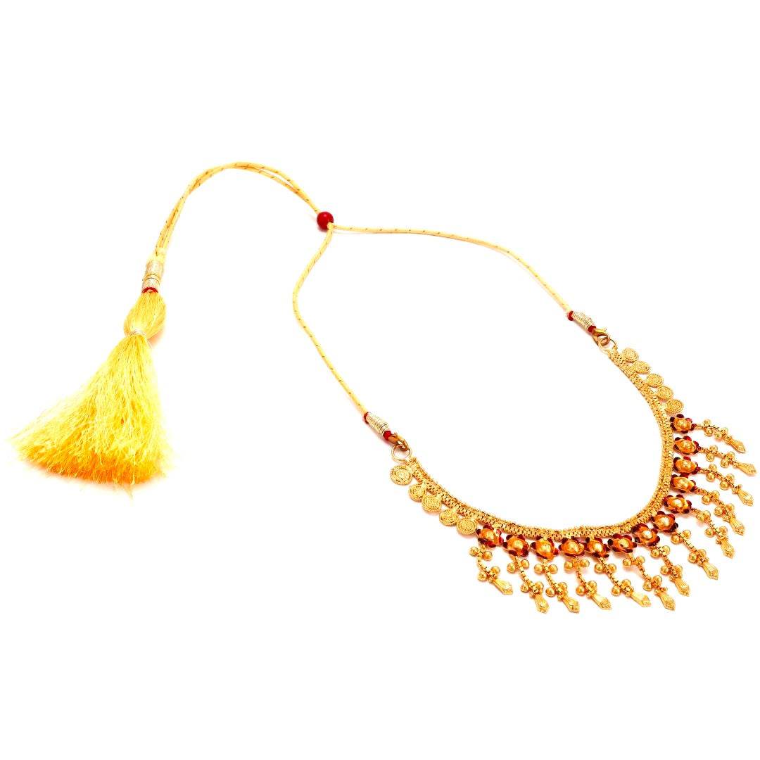 Salankara Creation Minakari Long Drop Necklace with Earrings Set - Salankara Creation