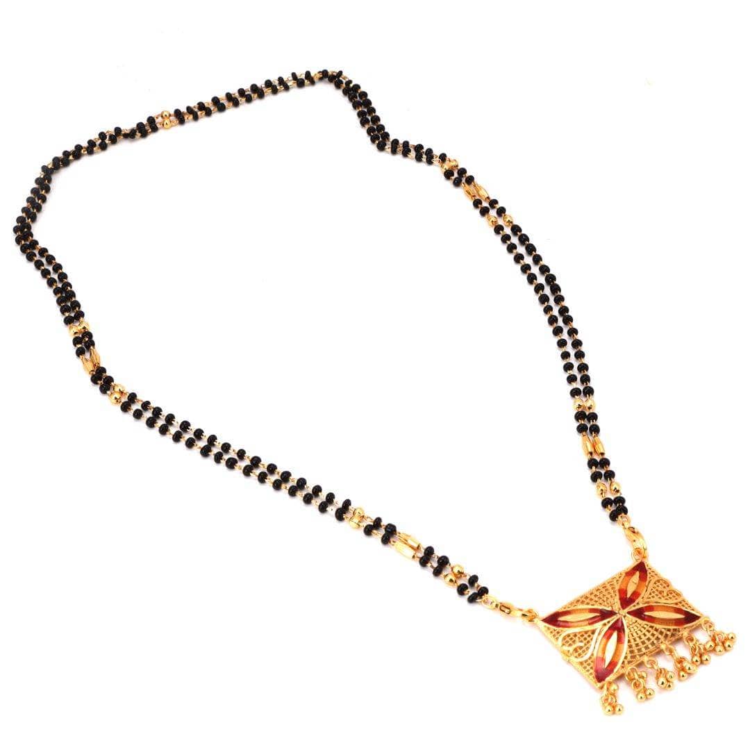 Salankara Creation Minakari Mangalsutra Locket with Earrings Pair - Salankara Creation