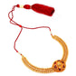 Salankara Creation Minakari Necklace Set with Grand Kan Pasa/Tops Pair