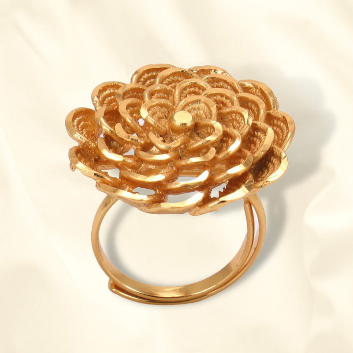 Salankara Creation Rose Top Finger Ring - Salankara Creation