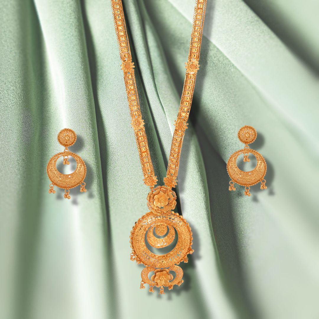 Salankara Creation Bell Set-Sita Har/ Rani Har with Earrings Set